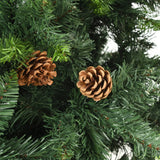 Artificial Christmas Tree with Pine Cones Green 210 cm - 45-Degree Angle