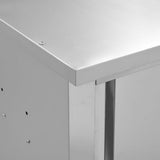 Kitchen Wall Cabinet with Sliding Doors 150x40x50 cm Stainless Steel