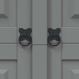 Wardrobe Mexican Pine Corona Range 2 Doors Grey - Close-Up Angle