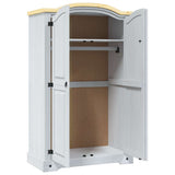 Wardrobe Mexican Pine Corona Range 2 Doors White - Rear View