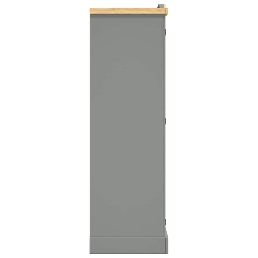 Wardrobe Mexican Pine Corona Range 3 Doors Grey