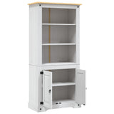 Cupboard Mexican Pine Corona Range White 80x40x170 cm - Rear View
