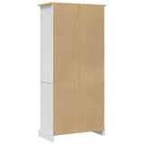 Cupboard Mexican Pine Corona Range White 80x40x170 cm - Low Angle