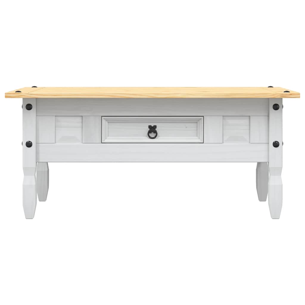 Coffee Table Mexican Pine Corona Range White 100x55x45 cm