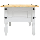Coffee Table Mexican Pine Corona Range White 100x55x45 cm - 45-Degree Angle