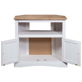 Console Table Mexican Pine Corona Range White 80x43x78 cm - Side View