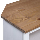 Console Table Mexican Pine Corona Range White 80x43x78 cm - Top-Down View