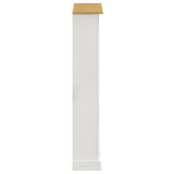 4-Tier Bookcase Mexican Pine Corona Range White 80x29x150 cm - Top-Down View