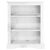 3-Tier Bookcase Mexican Pine Corona Range White 81x29x100 cm