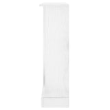 3-Tier Bookcase Mexican Pine Corona Range White 81x29x100 cm - 45-Degree Angle