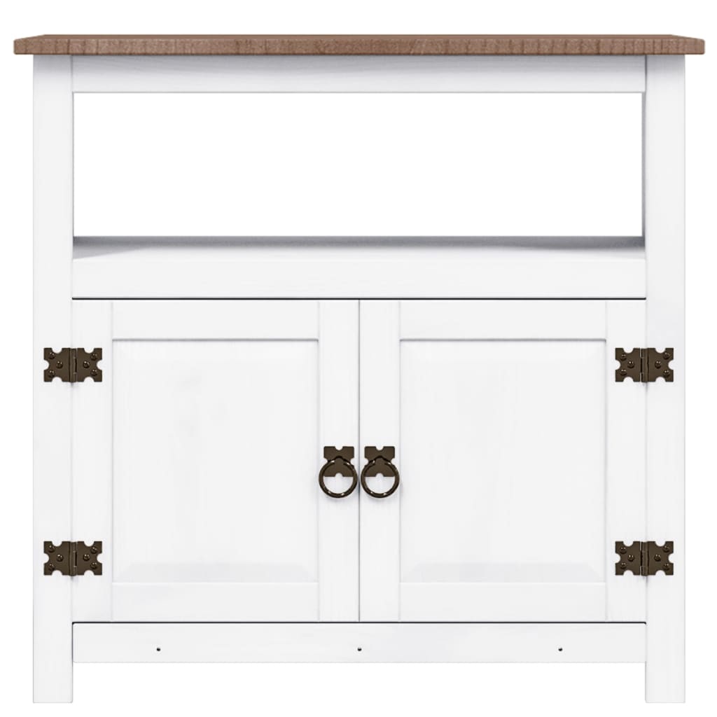 TV Cabinet Mexican Pine Corona Range White 80x43x78 cm