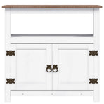 TV Cabinet Mexican Pine Corona Range White 80x43x78 cm