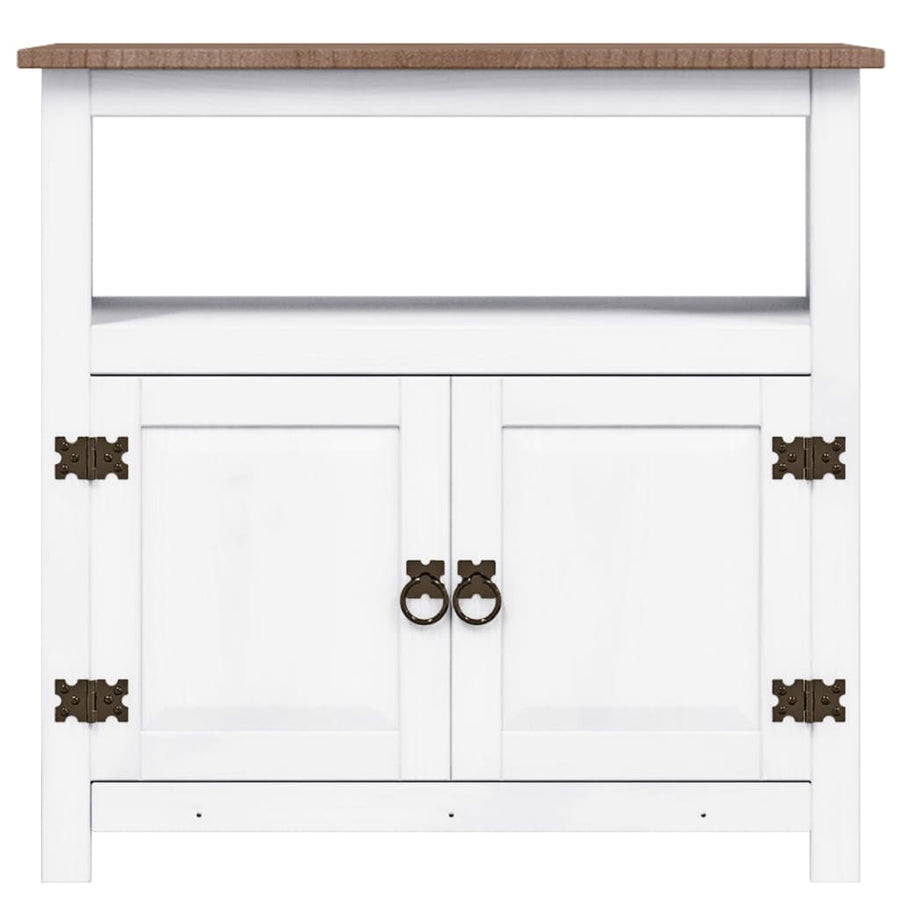 TV Cabinet Mexican Pine Corona Range White 80x43x78 cm