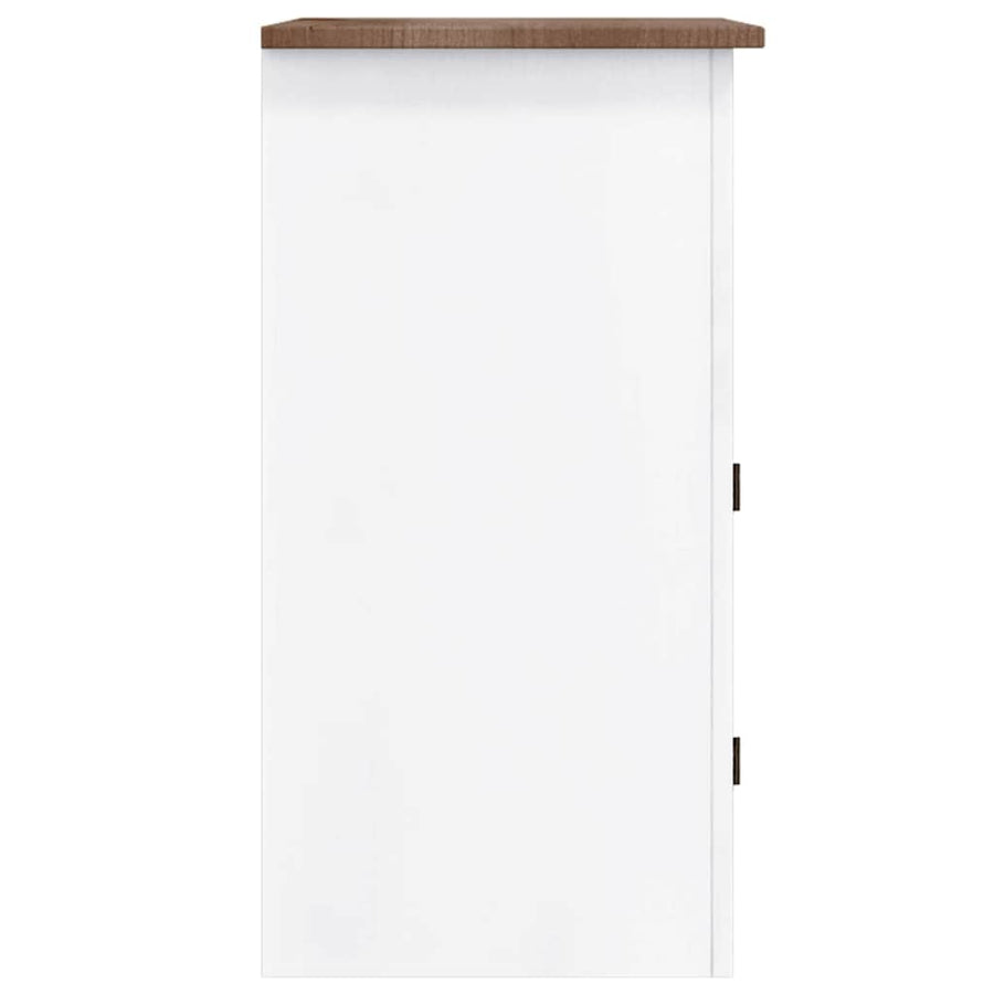TV Cabinet Mexican Pine Corona Range White 80x43x78 cm