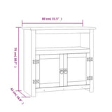 TV Cabinet Mexican Pine Corona Range White 80x43x78 cm