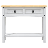 Console Table Mexican Pine Corona Range White 90x34.5x73 cm