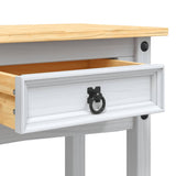 Console Table Mexican Pine Corona Range White 90x34.5x73 cm - Close-Up Angle