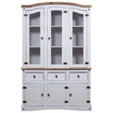 Buffet & Hutch Mexican Pine Corona Range White - Front View