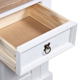 Buffet & Hutch Mexican Pine Corona Range White - Rear View