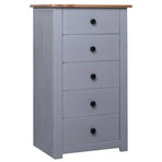 Sideboard Grey 46x40x89 cm Pine Panama Range