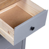 Sideboard Grey 46x40x89 cm Pine Panama Range - Low Angle
