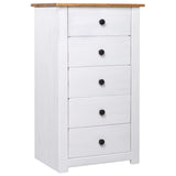 Sideboard White 46x40x89 cm Pine Panama Range