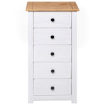 Sideboard White 46x40x89 cm Pine Panama Range