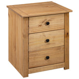 Bedside Cabinet 46x40x57 cm Pinewood Panama Range - Top-Down View