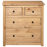 Sideboard 80x40x83 cm Pinewood Panama Range - Rear View
