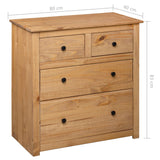 Sideboard 80x40x83 cm Pinewood Panama Range - Extra Image