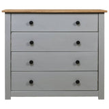 Side Cabinet Grey 80x40x73 cm Pine Panama Range