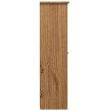 3-Door Wardrobe 118x50x171.5 cm Pine Panama Range - Rear View