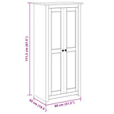 Wardrobe 80x50x171.5 cm Solid Pine Panama Range