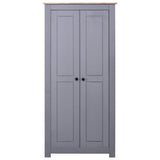 Wardrobe Grey 80x50x171.5 cm Solid Pine Panama Range - Top-Down View