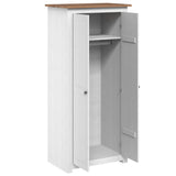 Wardrobe White 80x50x171.5 cm Solid Pine Panama Range - Top-Down View