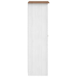 Wardrobe White 80x50x171.5 cm Solid Pine Panama Range - Rear View