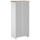 Wardrobe White 80x50x171.5 cm Solid Pine Panama Range - Close-Up Angle