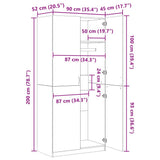 Wardrobe White 80x50x171.5 cm Solid Pine Panama Range