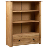 Bookcase 80x35x110 cm Solid Pine Wood Panama Range - Front View