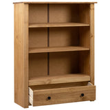 Bookcase 80x35x110 cm Solid Pine Wood Panama Range - Side View