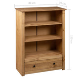 Bookcase 80x35x110 cm Solid Pine Wood Panama Range - Extra Image