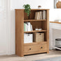 Bookcase 80x35x110 cm Solid Pine Wood Panama Range