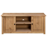 TV Cabinet 120x40x50 cm Solid Pine Wood Panama Range - 45-Degree Angle