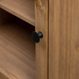 TV Cabinet 120x40x50 cm Solid Pine Wood Panama Range - Low Angle