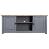 Tv Cabinet Grey 120x40x50 Cm Solid Pine Wood Panama Range