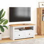 Corner TV Cabinet White 93x49x49 cm Solid Pine Panama Range