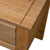 Bedside Cabinet 46x40x57 cm Pine Panama Range - Low Angle