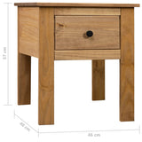 Bedside Cabinet 46x40x57 cm Pine Panama Range - Extra Image