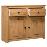 Sideboard 93x40x80 cm Solid Pinewood Panama Range - Side View