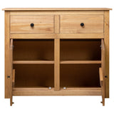Sideboard 93x40x80 cm Solid Pinewood Panama Range - Top-Down View